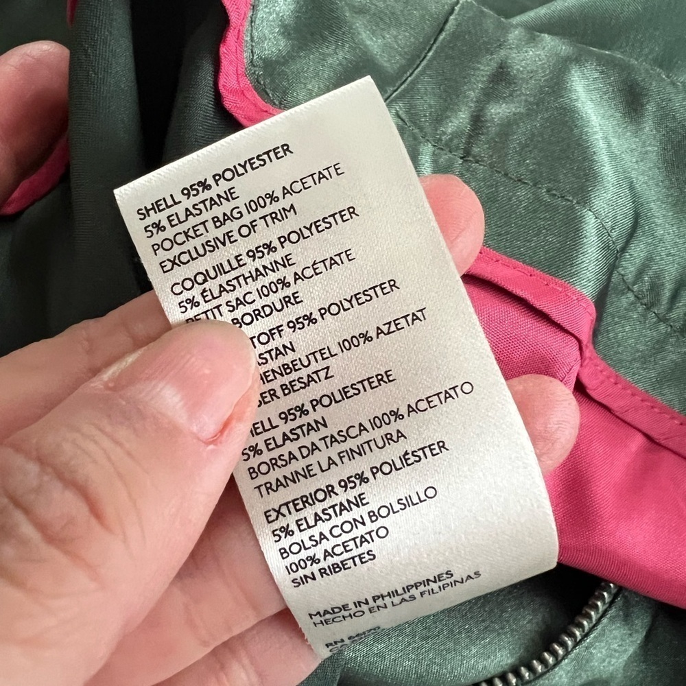 ANTHROPOLOGIE Maeve Parachute Satin Jogger Belted Green Pants Sz 14 - Picture 5 of 6